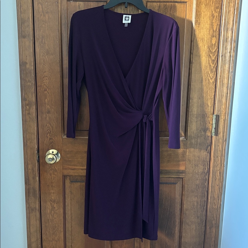 Anne Klein Deep Purple Dress